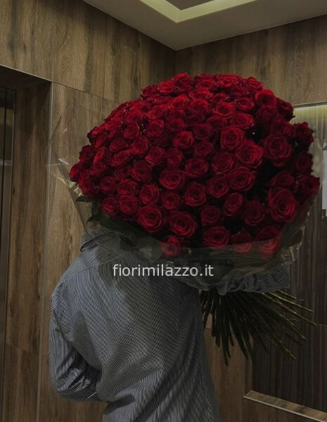 Bouquet rose rosse lusso